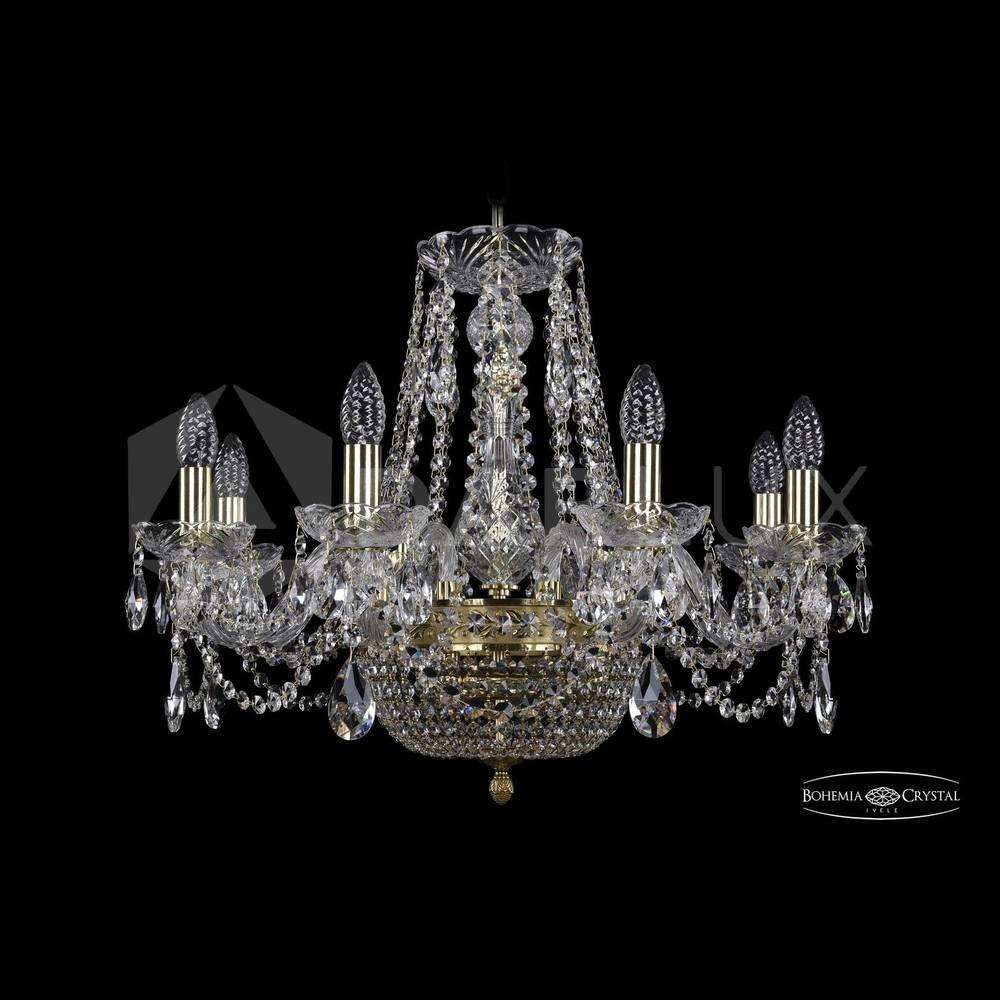 Люстра хрустальная 1450/8/160/250 G Bohemia Ivele Crystal