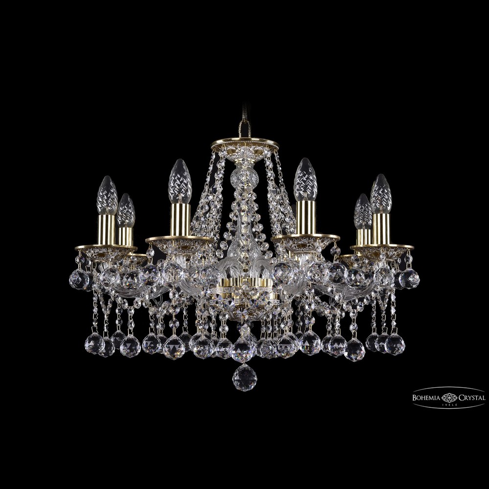 Люстра хрустальная 1613/8/200 GW Balls Bohemia Ivele Crystal