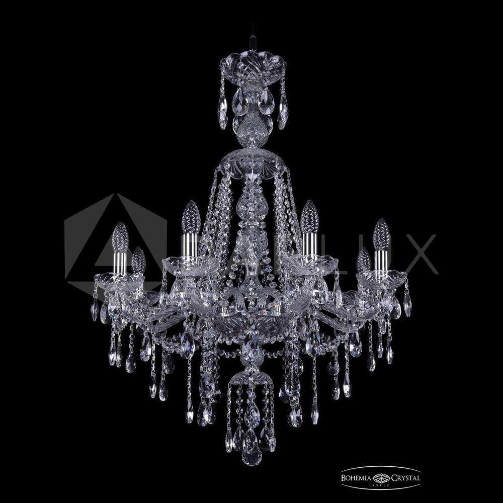 Люстра хрустальная 1415/8/220/XL-85 Ni Bohemia Ivele Crystal
