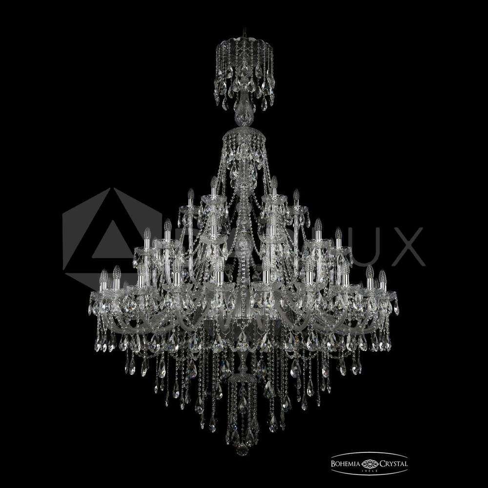 Люстра хрустальная 1415/24+12+6/530/XL-210 Ni Bohemia Ivele Crystal