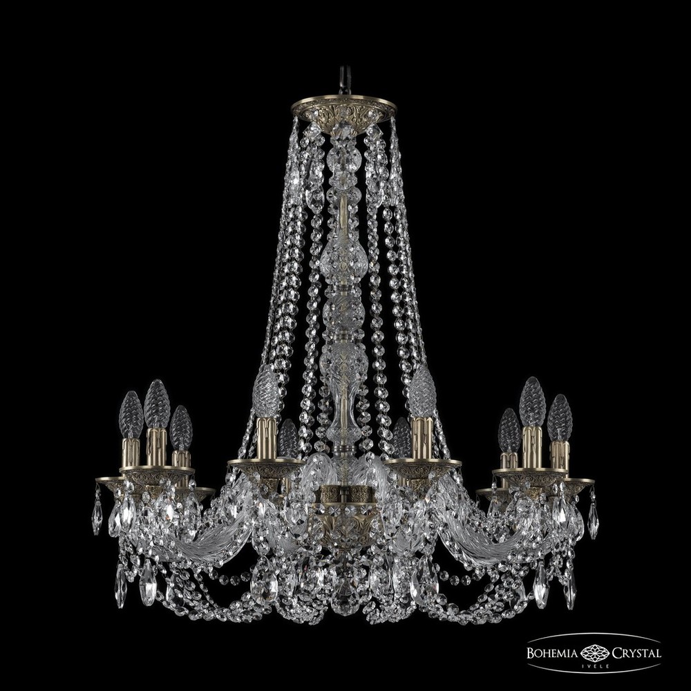 Люстра хрустальная 16106/10/240/h-75 FP Bohemia Ivele Crystal