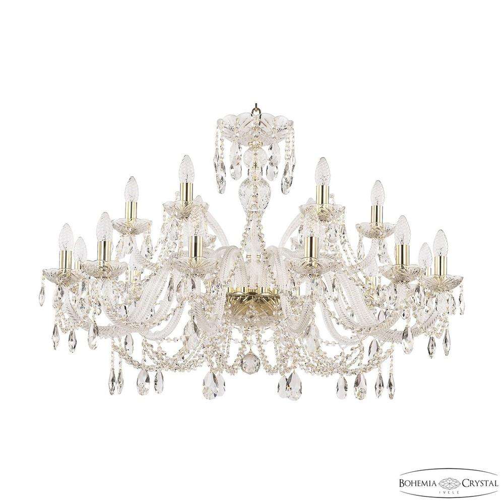 Люстра хрустальная 105/12+6/360 G Bohemia Ivele Crystal