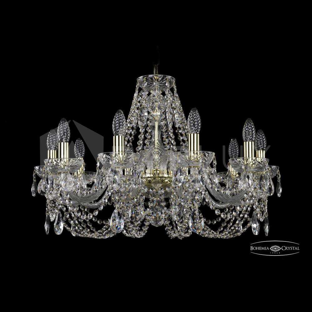 Люстра хрустальная 2406/10/240 G Clear/1A Bohemia Ivele Crystal
