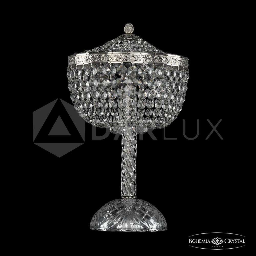 Настольная лампа хрустальная 19281L4/25IV Ni Bohemia Ivele Crystal