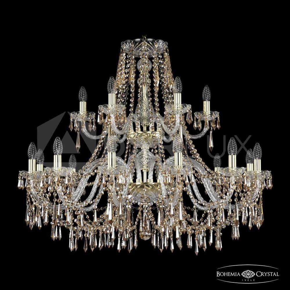 Люстра хрустальная 1403/12+6/360/2d G R721 Bohemia Ivele Crystal