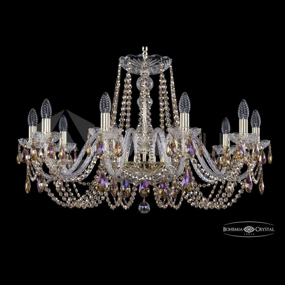 Люстра хрустальная 1402/10/300 G R777 Bohemia Ivele Crystal