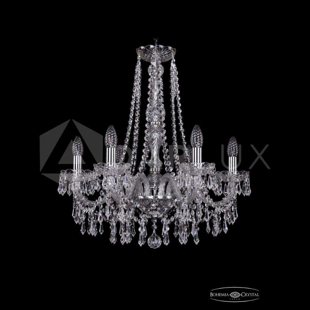 Люстра хрустальная 1403/6/195/h-60 Ni Bohemia Ivele Crystal
