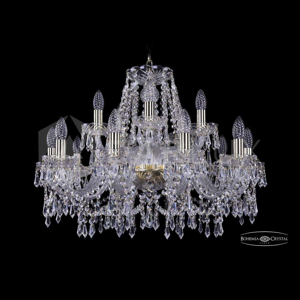 Люстра хрустальная 1403/10+5/240 G Bohemia Ivele Crystal