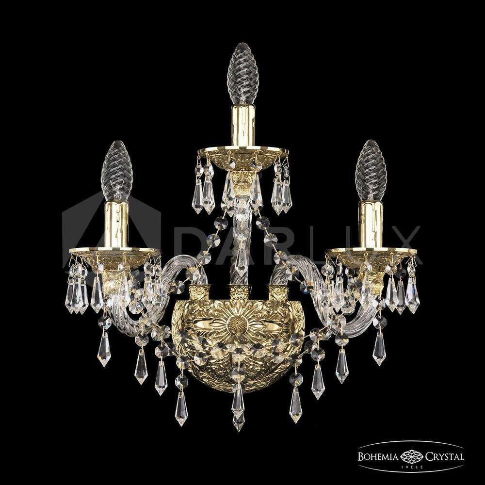 Бра хрустальные 16103B/2+1/141 G Bohemia Ivele Crystal