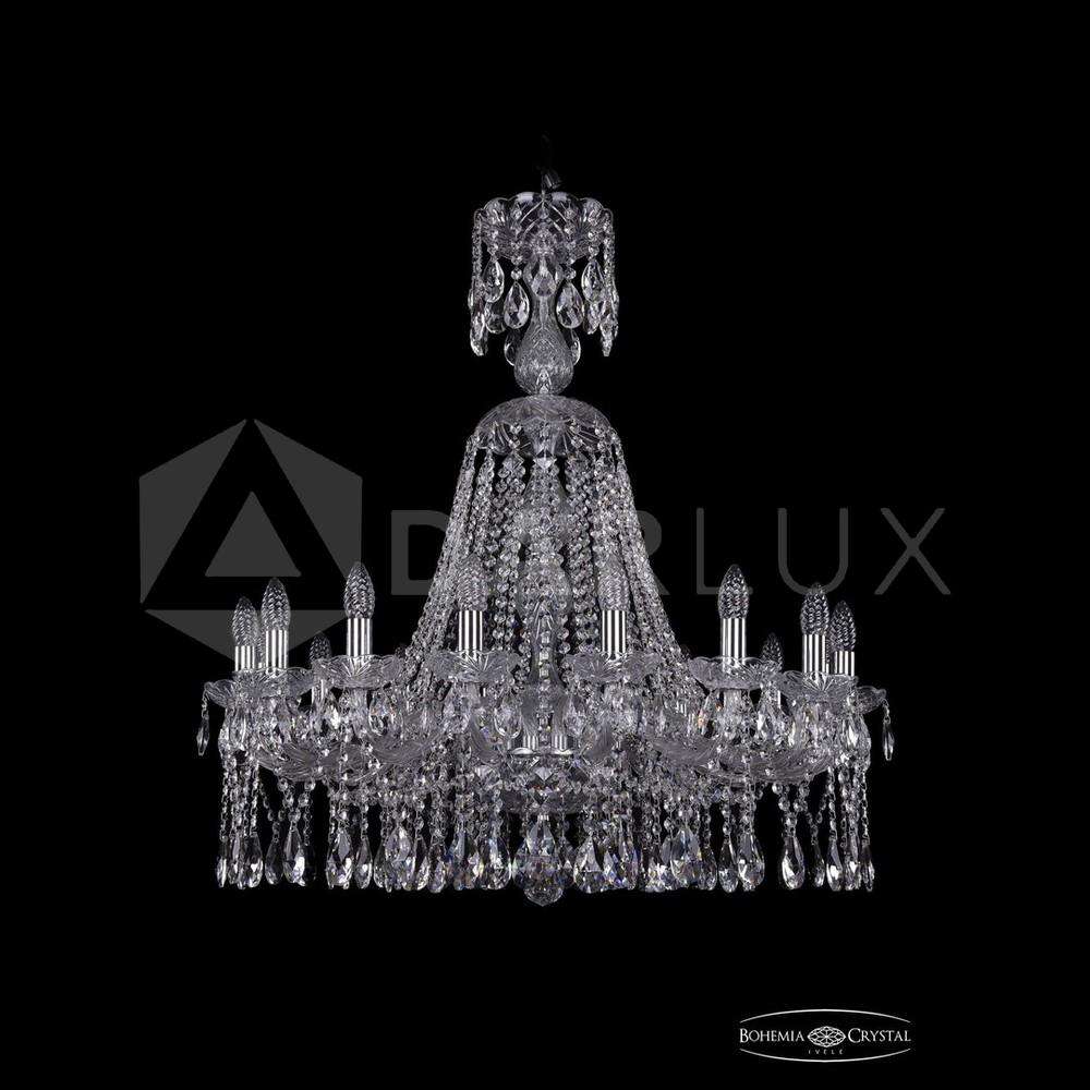 Люстра хрустальная 1413/16/300/XL-91 Ni Bohemia Ivele Crystal