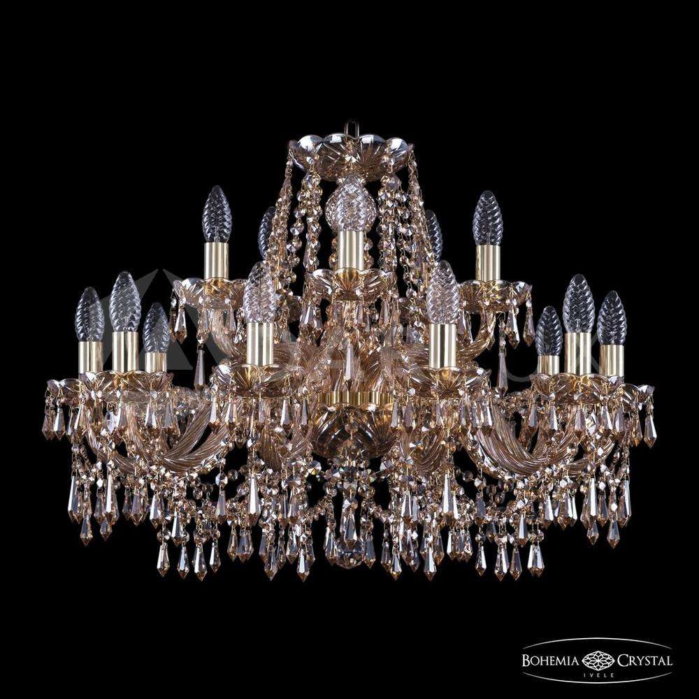 Люстра хрустальная 1403/10+5/240 G M721 Bohemia Ivele Crystal