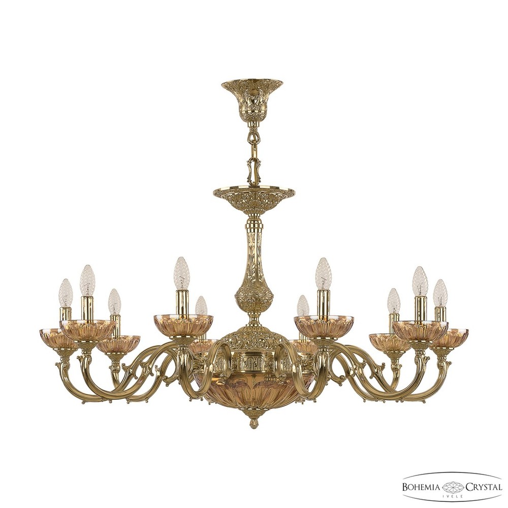 Люстра бронзовая 72101P/10/300 G P Shampan/M-1H Bohemia Ivele Crystal