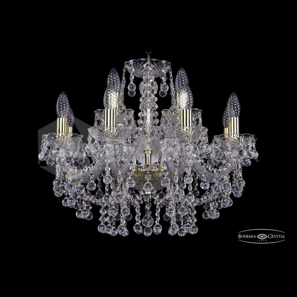 Люстра хрустальная 1409/8+4/195 G Bohemia Ivele Crystal