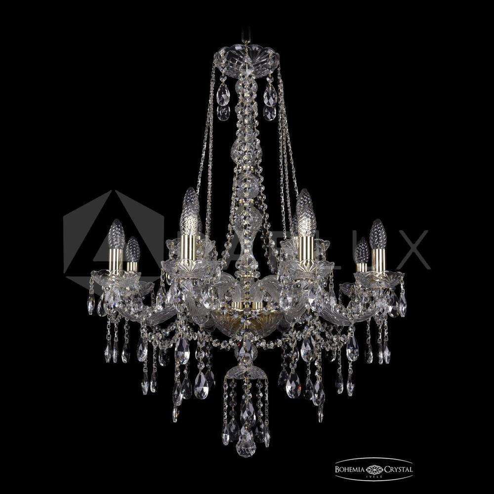 Люстра хрустальная 1415/8+4/220/h-86 G Bohemia Ivele Crystal
