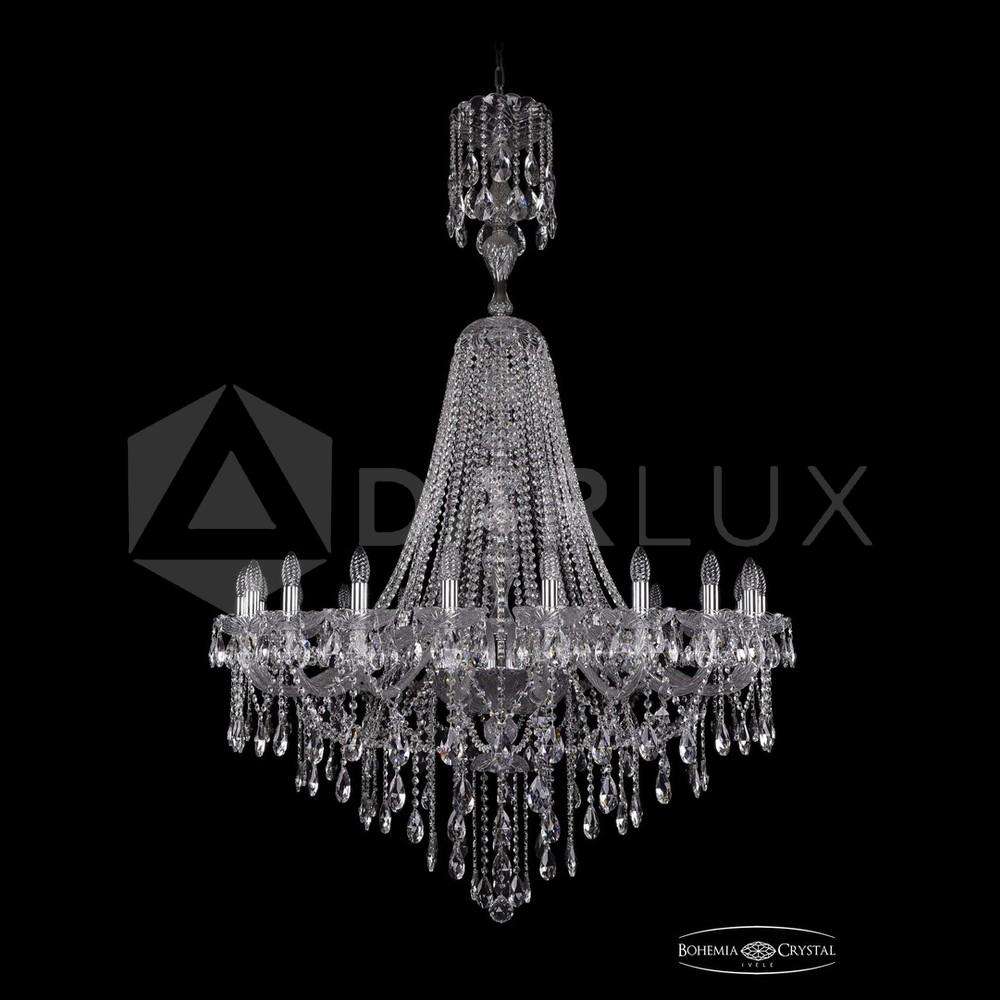 Люстра хрустальная 1415/20/400/XL-173 Ni Bohemia Ivele Crystal