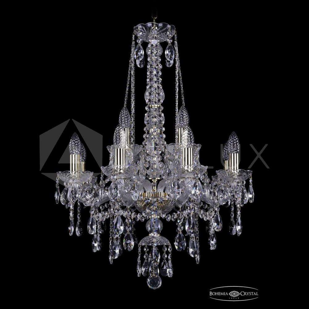 Люстра хрустальная 1415/8+4/200/h-75 G Bohemia Ivele Crystal