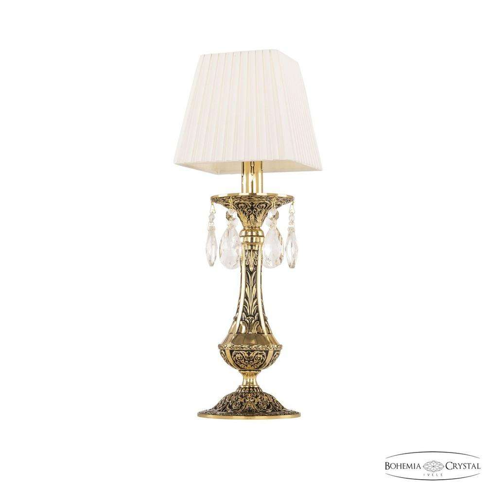 Настольная лампа бронзовая 71100L/1 GB SQ1 Bohemia Ivele Crystal