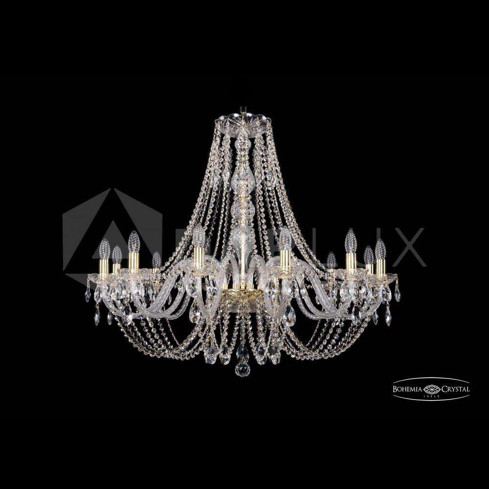 Люстра хрустальная 1406/12/360v/h-90 G Bohemia Ivele Crystal