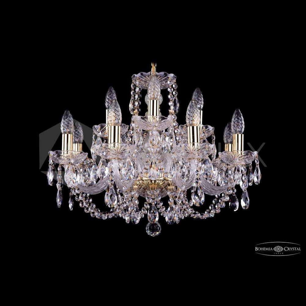 Люстра хрустальная 1406/8+4/195 G Bohemia Ivele Crystal
