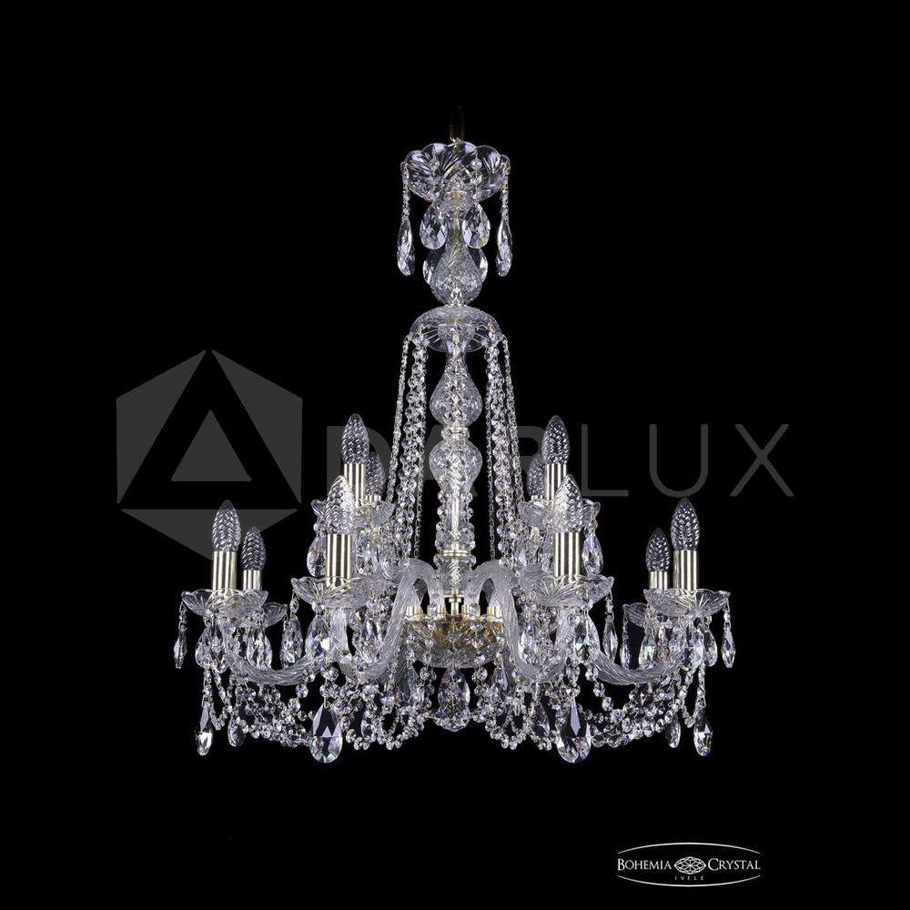 Люстра хрустальная 1402/8+4/240v/XL-77 G Bohemia Ivele Crystal