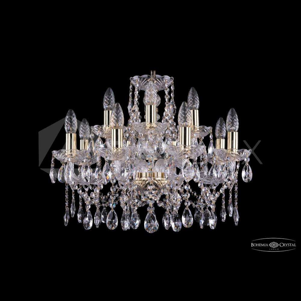 Люстра хрустальная 1413/8+4/200 G Bohemia Ivele Crystal