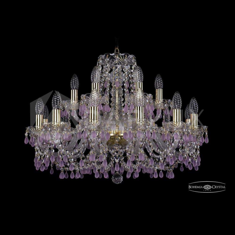 Люстра хрустальная 1410/12+6/240 G V7010 Bohemia Ivele Crystal