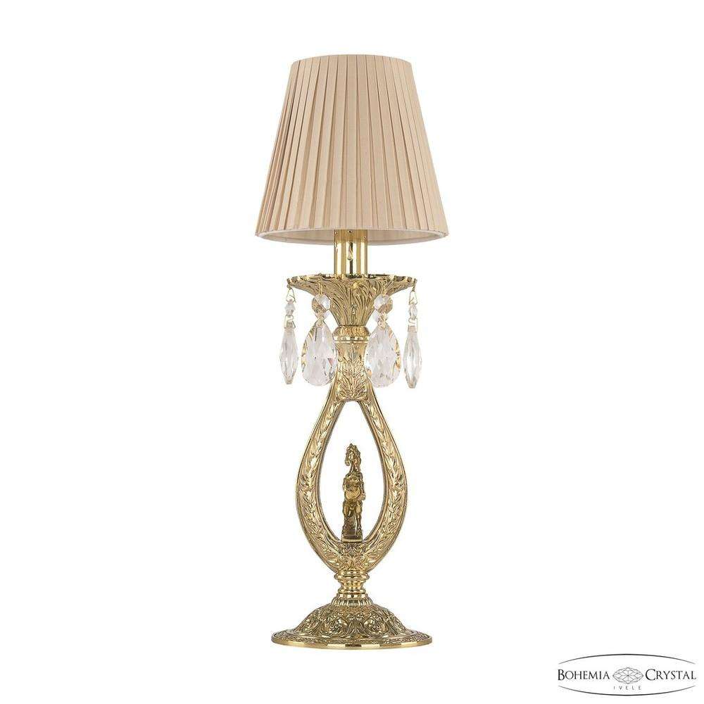 Настольная лампа бронзовая 72400L/1 G FH1S ST4 Bohemia Ivele Crystal