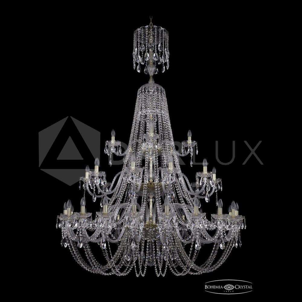 Люстра хрустальная 1406/20+10+5/530/XL-204/3d G Bohemia Ivele Crystal