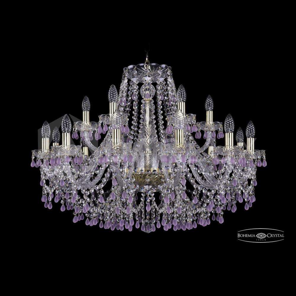 Люстра хрустальная 1410/12+6/300 G V7010 Bohemia Ivele Crystal